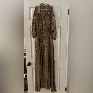 Natural Life Boho floral maxi dress size XL